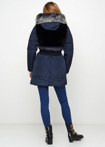 Темно-синяя зимняя куртка R&G