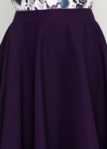 Темно-фиолетовая кэжуал однотонная юбка Gator клешированная