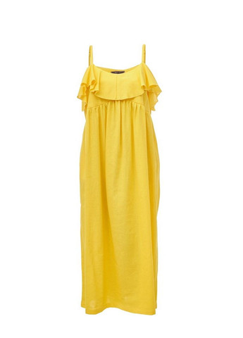 Желтое кэжуал платье MaCo exclusive однотонное