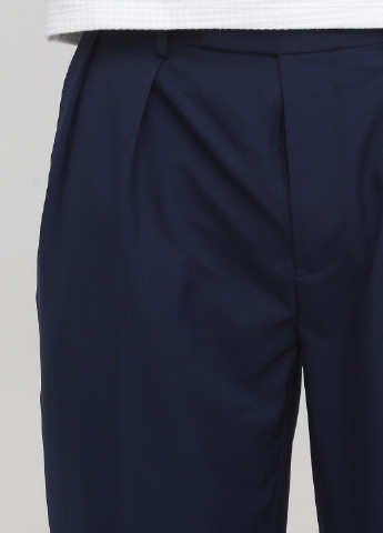 Темно-синие классические демисезонные прямые брюки Ralph Lauren