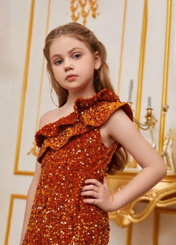 Помаранчева сукня SHEIN (329522367)
