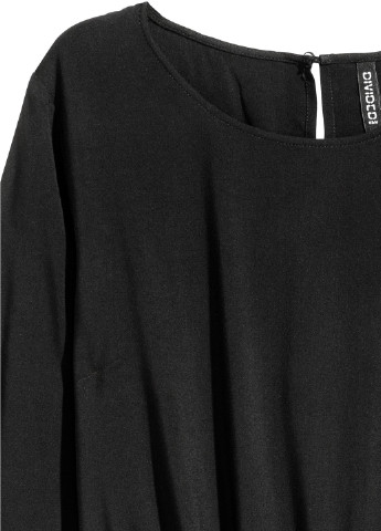 Черное кэжуал платье H&M однотонное