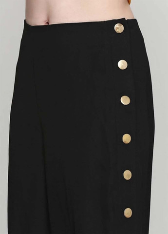 Черные кэжуал летние палаццо брюки H&M