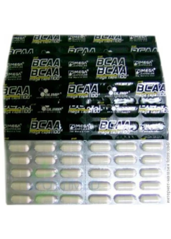 БЦАА BCAA Mega Caps 1100 (300 капсул) олимп мега капс Olimp (255363284)
