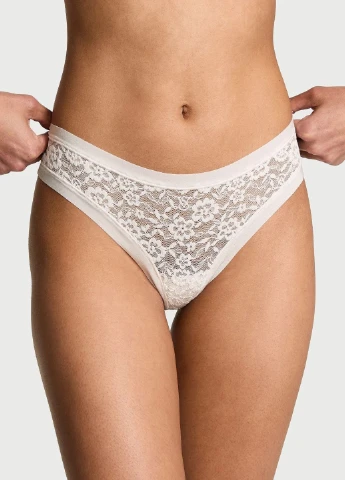 Молочний демісезонний комплект (бюстгальтер, трусики) Victoria's Secret