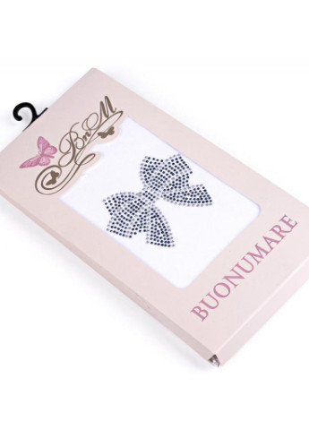 Колготки з бантиком з страз (M0C0302-0989-139-156G-white) BNM (202374400)