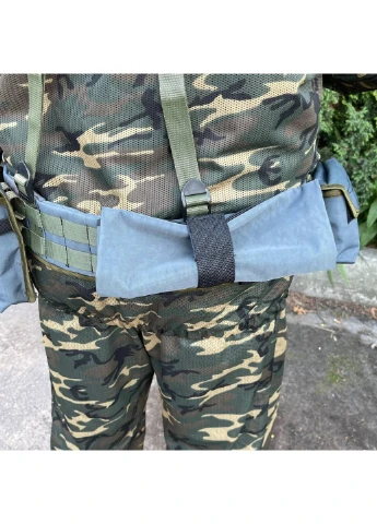 РПС система MOLLE + підсумки 6599 ЗСУ (ЗСУ) Розвантажувальна поясна система сіра Power (254441223)