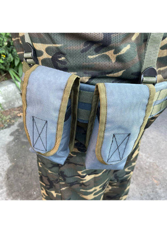 РПС система MOLLE + подсумки 6599 ВСУ (ЗСУ) Разгрузочная поясная система серая Power (254441223)