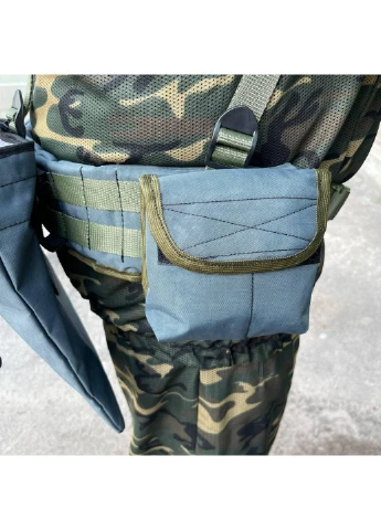 РПС система MOLLE + підсумки 6599 ЗСУ (ЗСУ) Розвантажувальна поясна система сіра Power (254441223)