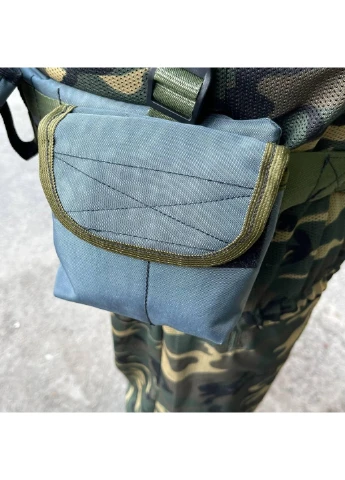 РПС система MOLLE + підсумки 6599 ЗСУ (ЗСУ) Розвантажувальна поясна система сіра Power (254441223)