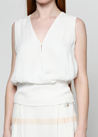 Белая летняя блуза без рукава Silvian Heach