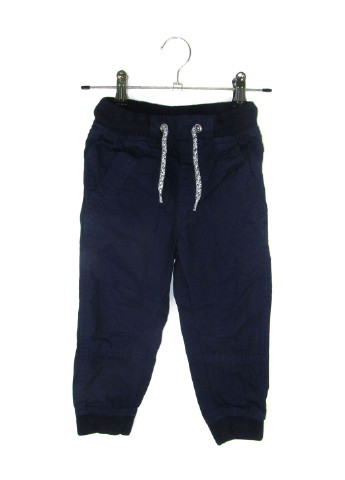 Темно-синие кэжуал демисезонные брюки прямые Lupilu