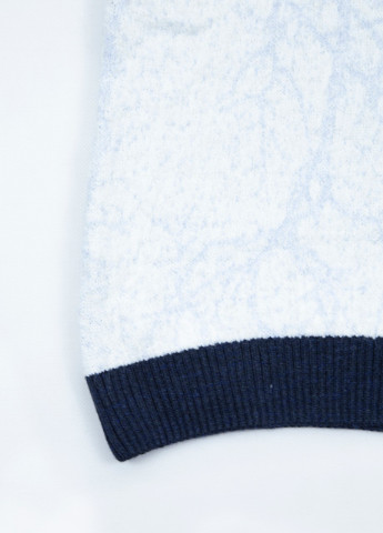 Белый демисезонный свитер женский белый зимний синий ворот с птицами s-l Pulltonic