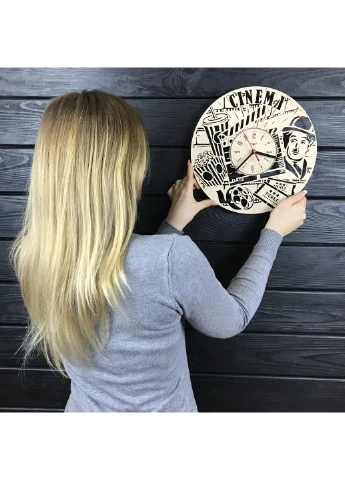 Тематичний інтер`єрний настінний годинник «Кінематограф» 7Arts (253567758)