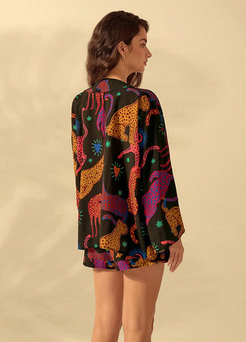 Цветной женский жакет SHEIN с рисунком - летний