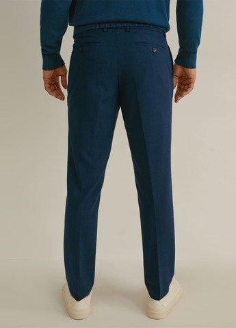 Темно-синие классические, кэжуал демисезонные классические брюки C&A