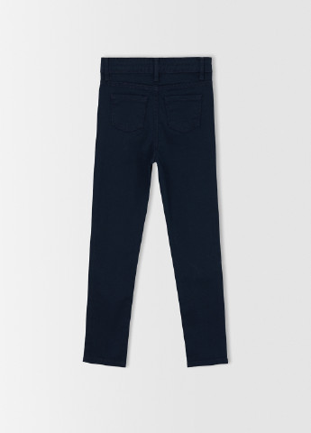 Темно-синие кэжуал демисезонные зауженные брюки DeFacto