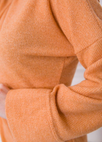 Персиковое кэжуал платье платье-свитер Ager меланжевое
