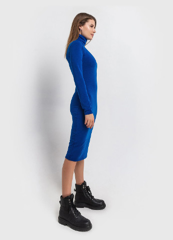 Синя кежуал сукня сукня-водолазка Vovk однотонна