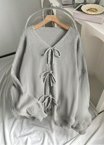 Серый демисезонный кардиган SHEIN