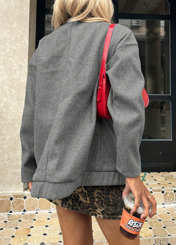 Серая демисезонная куртка SHEIN