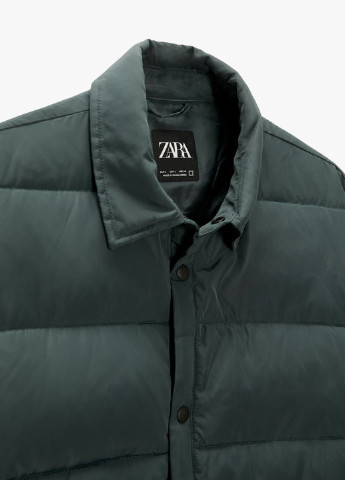 Темно-зеленая демисезонная куртка Zara