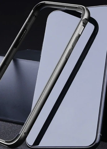 Metal + PC Бампер The Grand Series для Apple iPhone 12 Pro Max (6.7 ') Чорний (is_00000040519_2) G-Case (229724676)