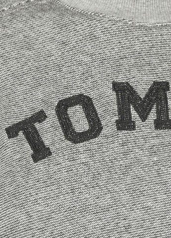 Свитшот Tommy Hilfiger - крой рисунок серый кэжуал - (118714467)