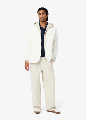 Темно-синяя футболка-поло для мужчин Lacoste однотонная