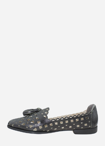 Женские балетки rf661-1 черный Fabiani | чёрные однотонные натуральная кожа (236016217)