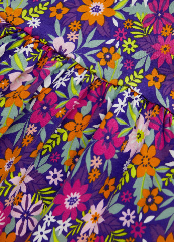 Фиолетовое кэжуал платье клеш DeFacto