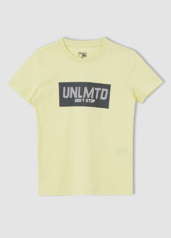 Комбинированная летняя футболка DeFacto