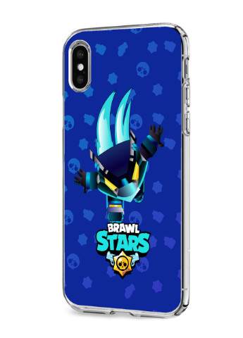 Чехол силиконовый Apple Iphone X Темный Ворон Бравл Старс (Dark Crow Brawl Stars) (6129-1706) MobiPrint (219556309)