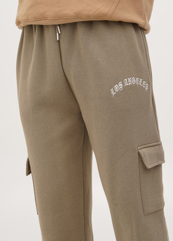 Оливковые кэжуал, спортивные демисезонные карго брюки Boohoo