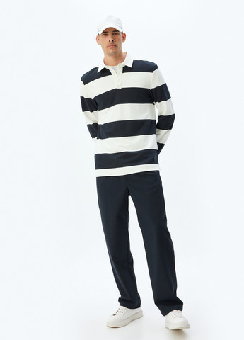 Цветная футболка-поло для мужчин KOTON в полоску