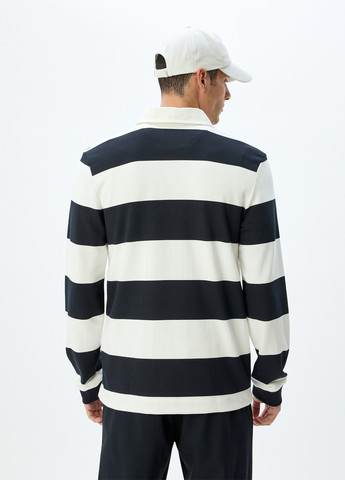 Цветная футболка-поло для мужчин KOTON в полоску