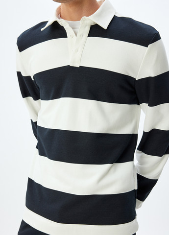 Цветная футболка-поло для мужчин KOTON в полоску