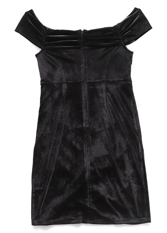 Черное вечернее платье с открытыми плечами MINT&BERRY однотонное