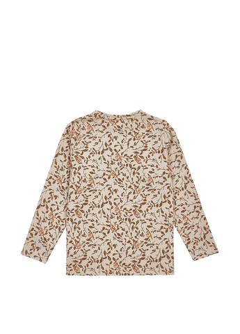 Бежевый демисезонный кэжуал лонгслив ArDoMi с цветами