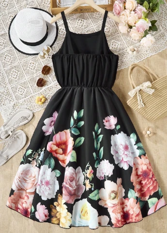 Чёрное платье SHEIN (324389780)
