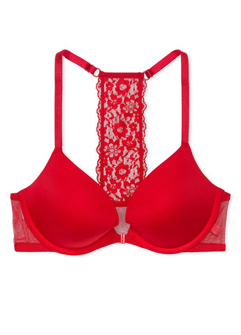 Червоний демісезонний комплект (бюстгальтер, трусики) Victoria's Secret