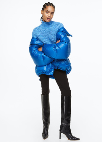 Голубой зимний джемпер зимовий H&M