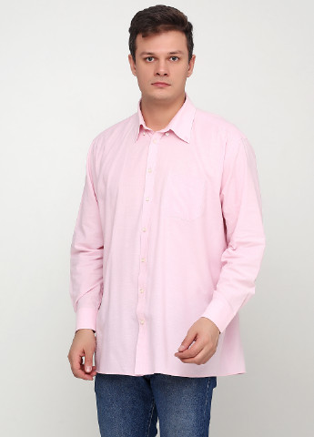 Розовая кэжуал рубашка однотонная Black Blue