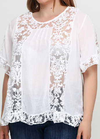 Белая летняя блуза Made in Italy