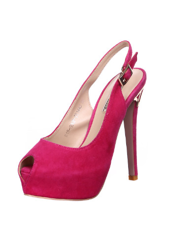 Розово-лиловые босоножки Sasha Fabiani на высоком каблуке