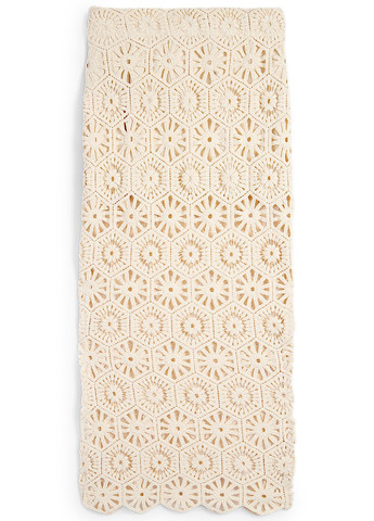 Бежевая кэжуал однотонная юбка C&A