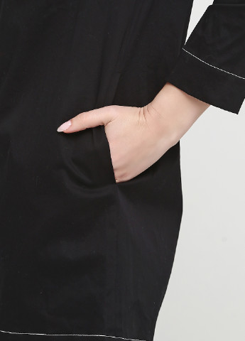 Черное кэжуал платье athe однотонное