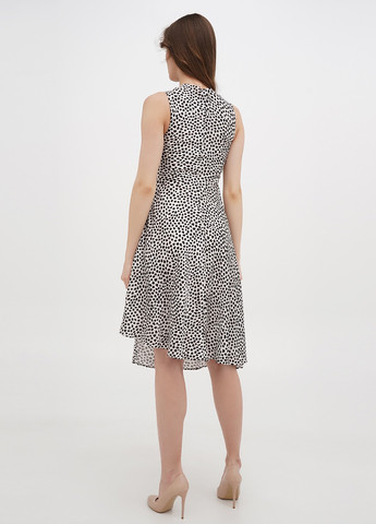 Молочное кэжуал платье Stefanel с геометрическим узором