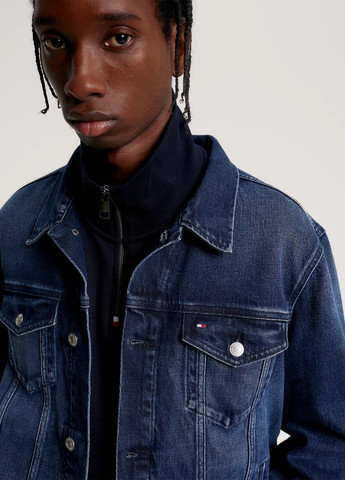 Темно-синяя демисезонная куртка Tommy Hilfiger