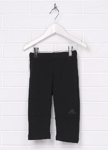 Черные спортивные демисезонные брюки со средней талией adidas